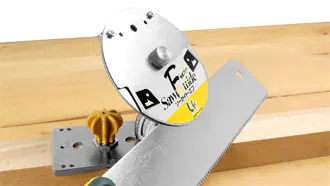 Einstellung 45° Schifterschnitt mit Säge