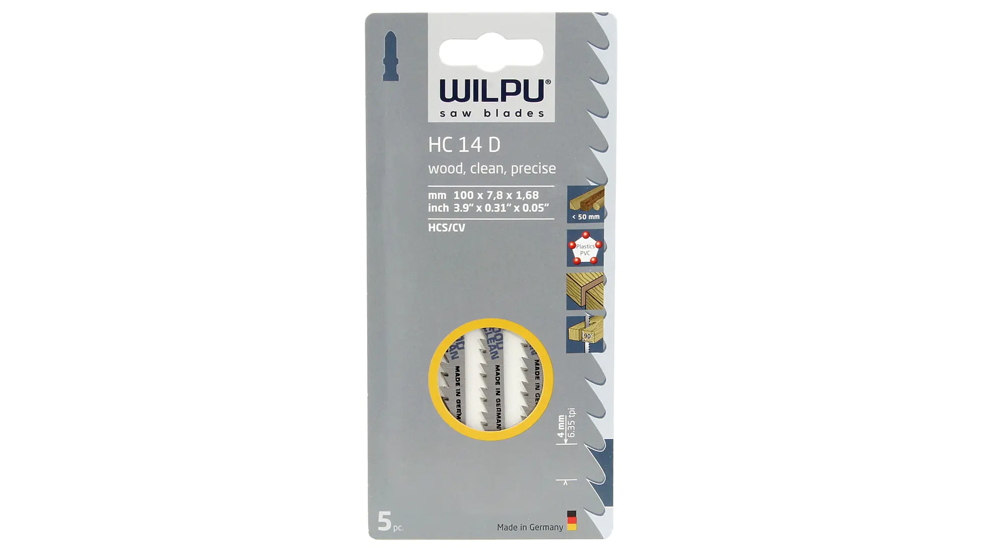 WILPU Stichsägeblatt HC 14 D