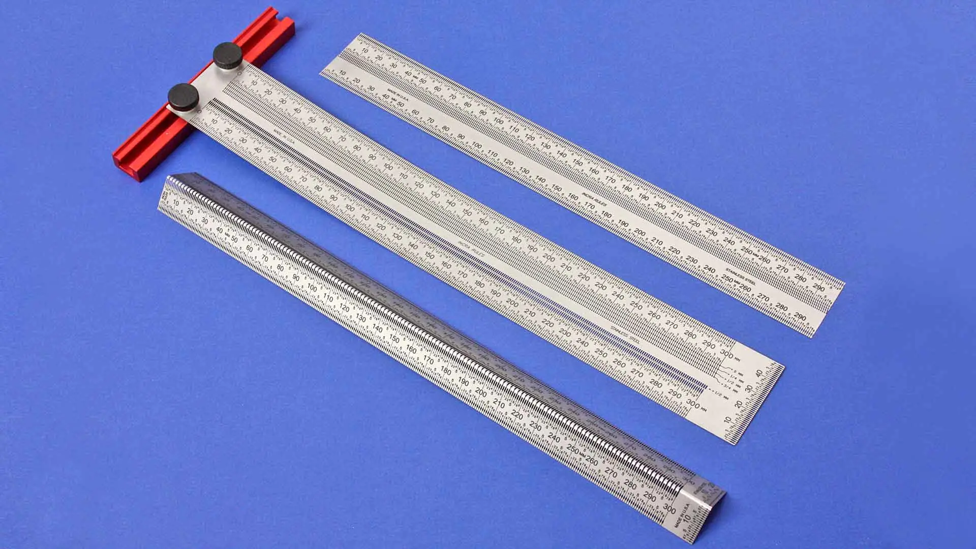 3er Set INCRA Anreiss-Lineale 300 mm