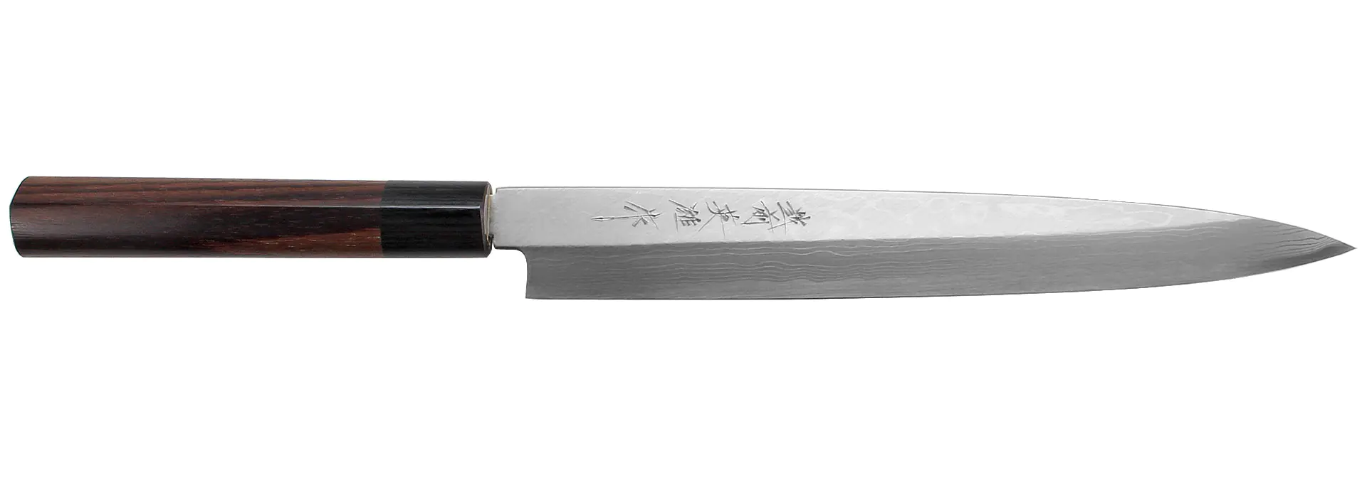 Sashimi Hocho - Fischmesser Damaszener/Weisser-Papier-Stahl Klinge 240 mm HIDEO KITAOKA Sashimi Hocho - Fischmesser Damaszener/Weisser-Papier-Stahl Klinge 240 mm HIDEO KITAOKA