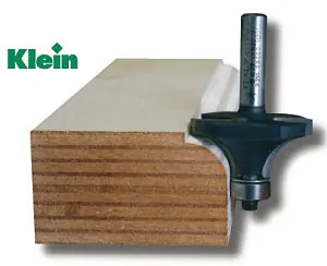 Abrundfräser mit Anlaufring Schaft 8 mm