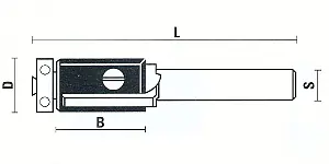 Wendeplatten-Bündigfräser mit Anlaufring Wendeplatten-Bündigfräser mit Anlaufring