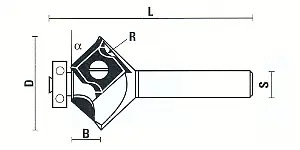 Wendeplatten-Fasefräser mit Anlaufring Wendeplatten-Fasefräser mit Anlaufring