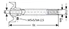 ZOBO Bohrer WD HW 40mm GL=100mm S3 ZOBO Bohrer WD HW 40mm GL=100mm S3