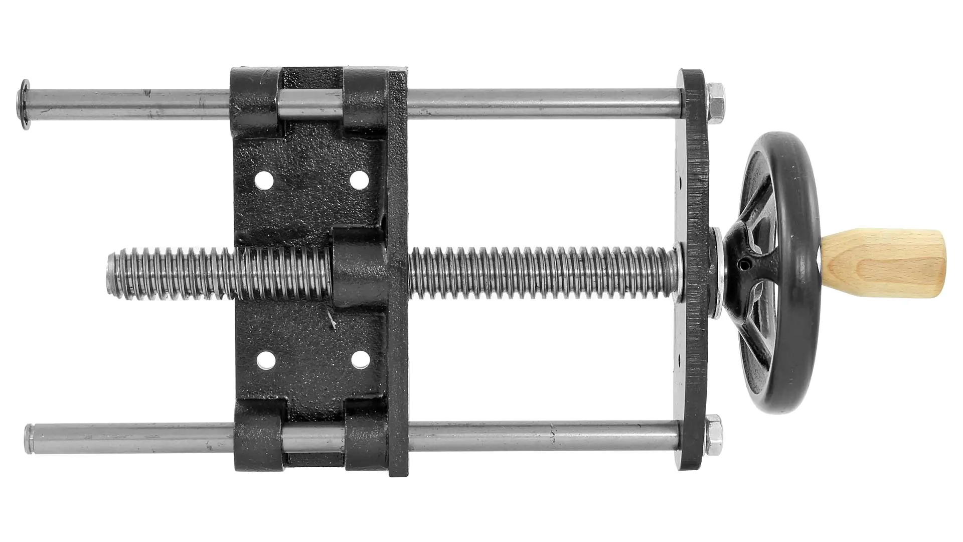 Vorderzangenführung klein mit Handrad und Kurbel
