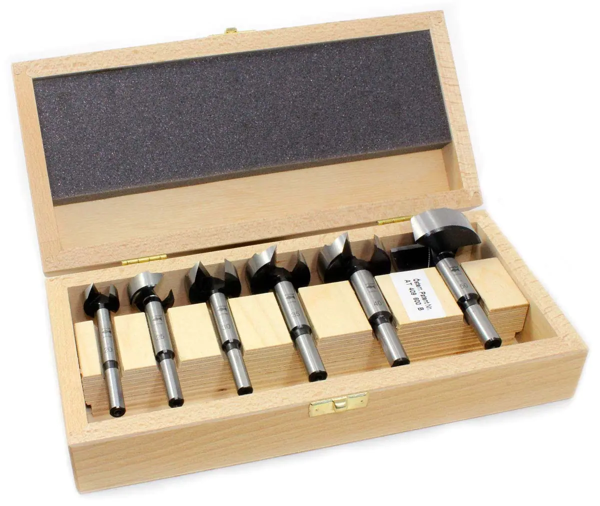 Wave Cutter - Forstnerbohrer mit Wellenschliff von FISCH - Set mit 6 Bohrern