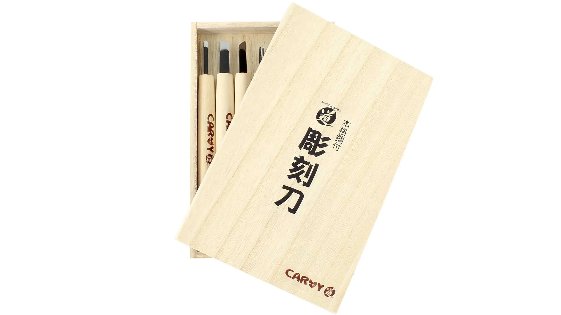 7-tlg. japanischer Schnitzeisensatz - CARVY 7-tlg. japanischer Schnitzeisensatz - CARVY
