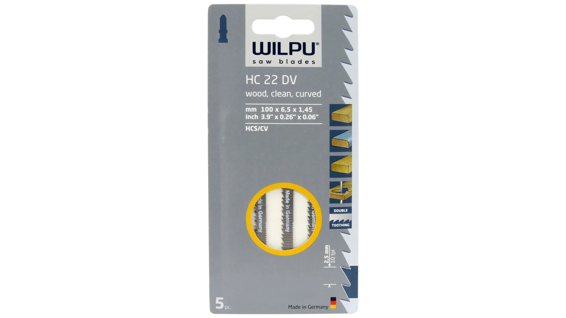 WILPU Stichsägeblatt HC 22 DV