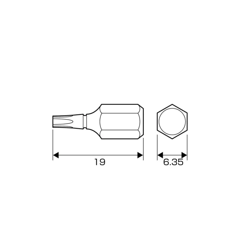 Torx 27 Bit Länge 19 mm ANEX