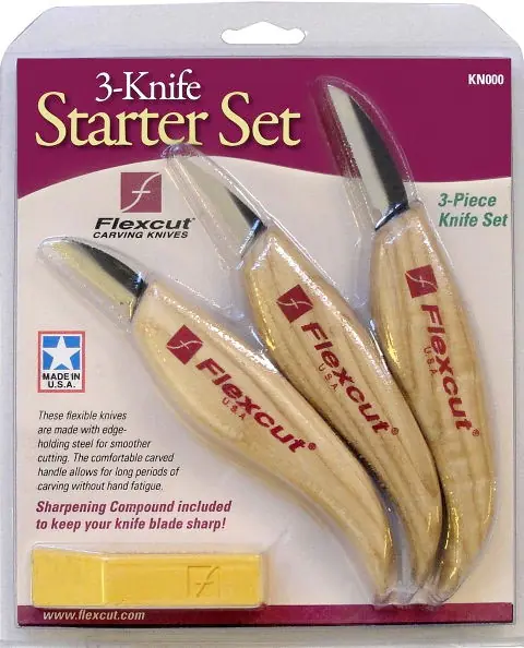 Kerbschnitzmesser-Starterset 3-teilig Kerbschnitzmesser-Starterset 3-teilig