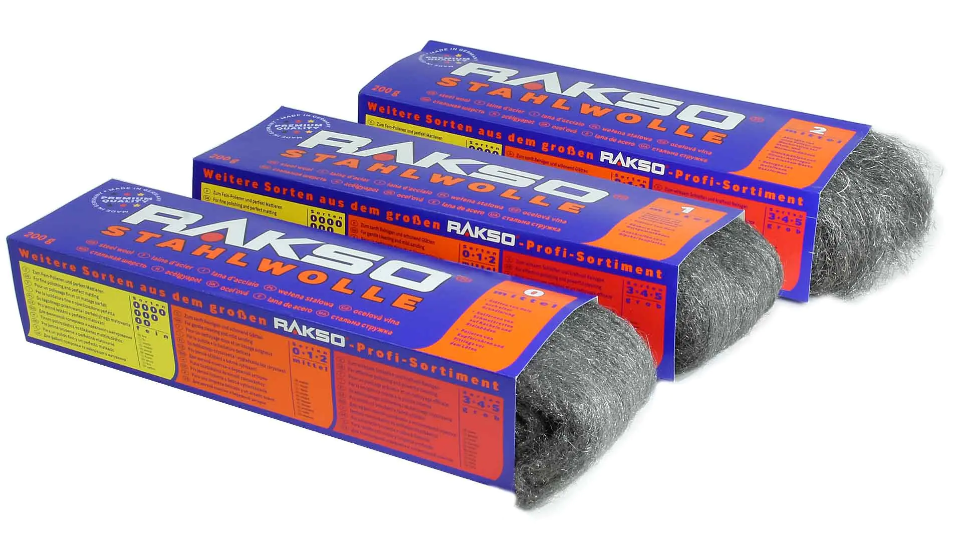 Stahlwolle mittel 200g RAKSO