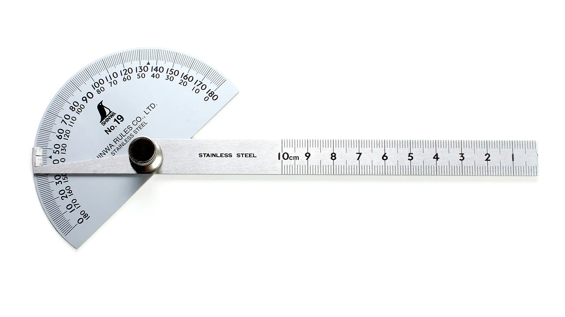 Gradmesser von SHINWA mit halbrunder Grundplatte