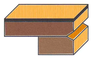 Schattenfugenfräser mit Anlaufring Schattenfugenfräser mit Anlaufring