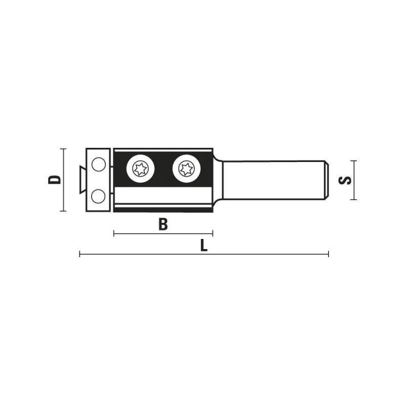 Wendeplatten-Buendigfraeser mit Kugellager KLEIN