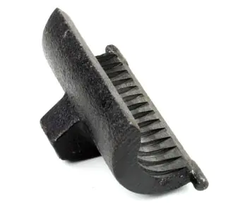 Mutternschloss (halbrundes Teil mit Gewinde) fuer Vorderzange mit Schnellverstellung Mutternschloss (halbrundes Teil mit Gewinde) fuer Vorderzange mit Schnellverstellung