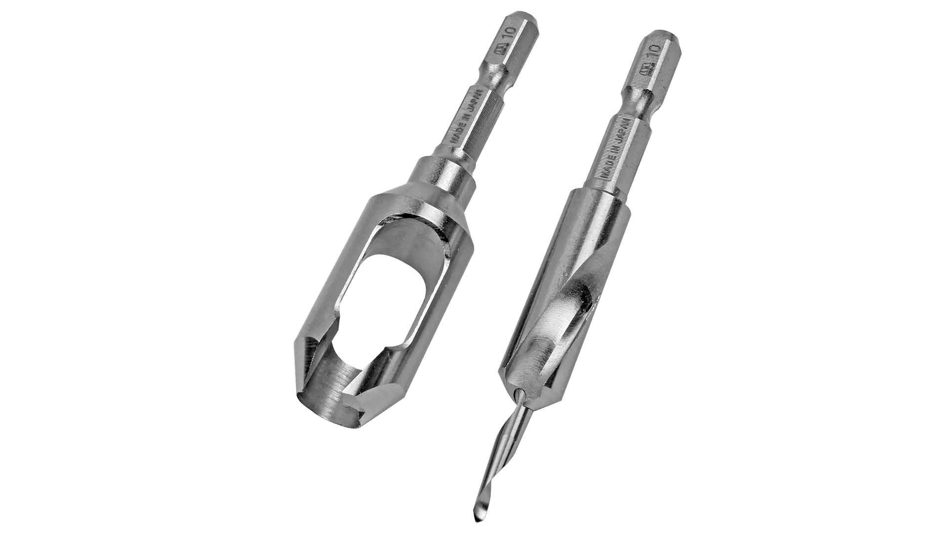 Set aus kleinem Scheibenschneider und Stufenbohrer Set aus kleinem Scheibenschneider und Stufenbohrer