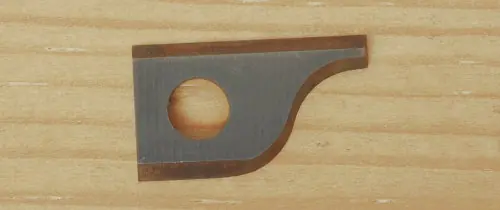 Ersatz-Wendeplatte für Wendeplatten-Karnies-Profilfräser mit Anlaufring Ersatz-Wendeplatte für Wendeplatten-Karnies-Profilfräser mit Anlaufring