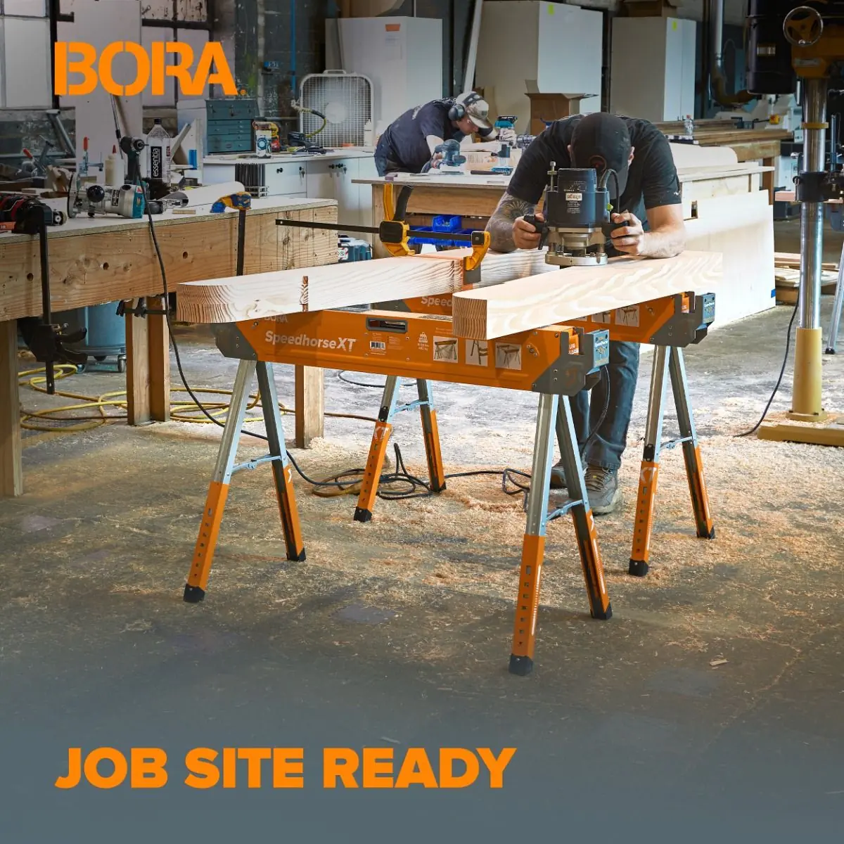 2er-Set  Einstellbarer Arbeitsbock "Speedhorse XT" PM-4550 BORA 2er-Set  Einstellbarer Arbeitsbock "Speedhorse XT" PM-4550 BORA