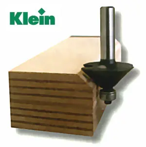 Fasefraeser mit Anlaufring HM D=17.5mm B=10mm L=49mm Winkel=10° Z=3 S=8mm KLEIN Fasefraeser mit Anlaufring HM D=17.5mm B=10mm L=49mm Winkel=10° Z=3 S=8mm KLEIN