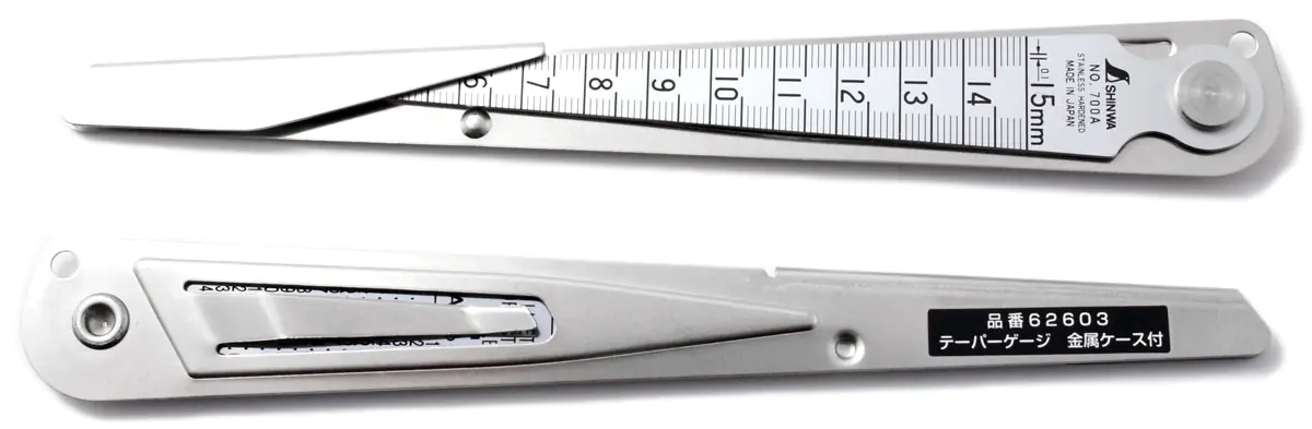Messkeil mit Metallschutz 1 - 15 mm SHINWA