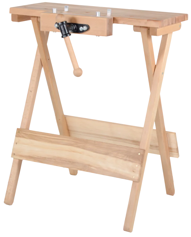 Mobile Hobelbank mit Vorderzange 800 x 460 mm PINIE