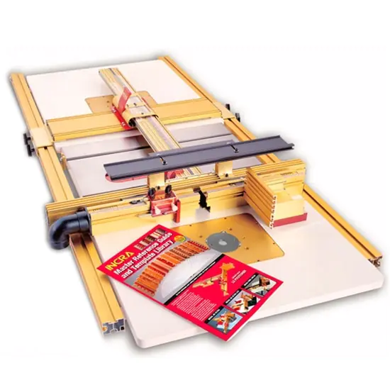 Metrischer TS-LS Kreissägenanschlag mit geteiltem "Wonder Fence" mit extra langen 234 cm Schienen INCRA METRIC TS-LS Table Saw Fence with Wonder Fence with extra long 234 cm rails
