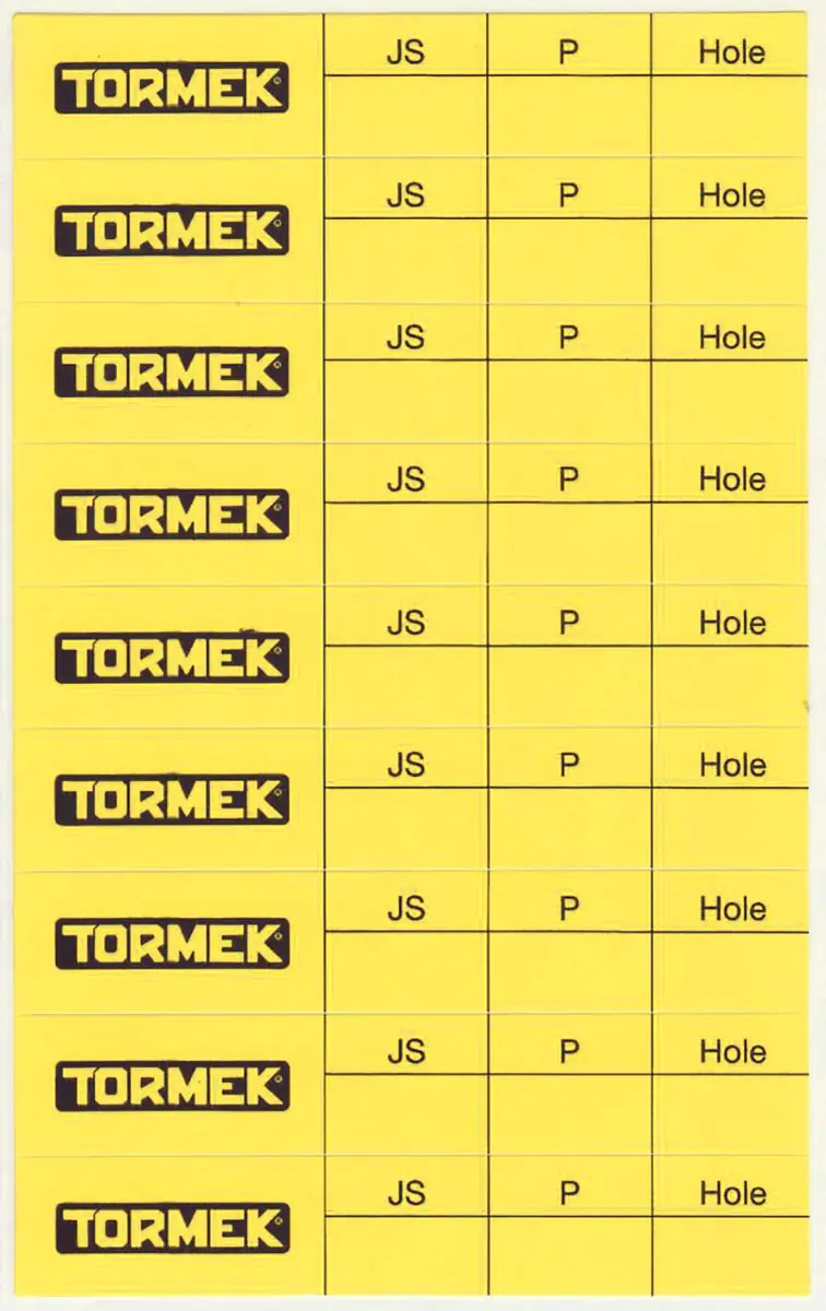 Tormek Etikettensatz für BGM-100