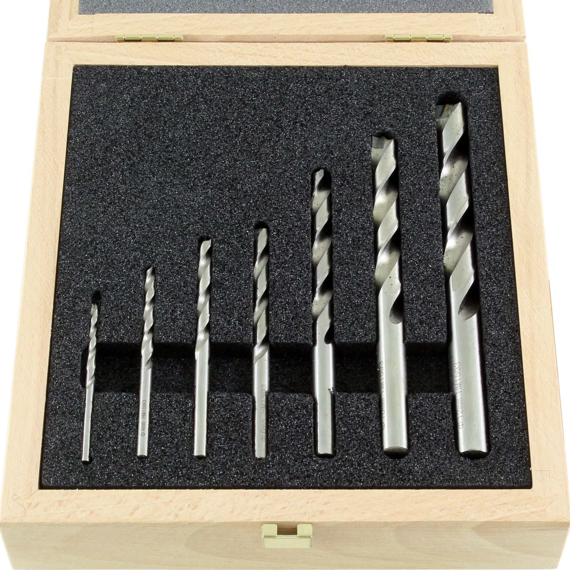7 teiliges HM Holzspiralbohrerset der Serie 1593