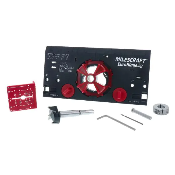 EuroHingeJig™ - Bohrschablone für Topfscharniere MILESCRAFT EuroHingeJig™ - Bohrschablone für Topfscharniere MILESCRAFT