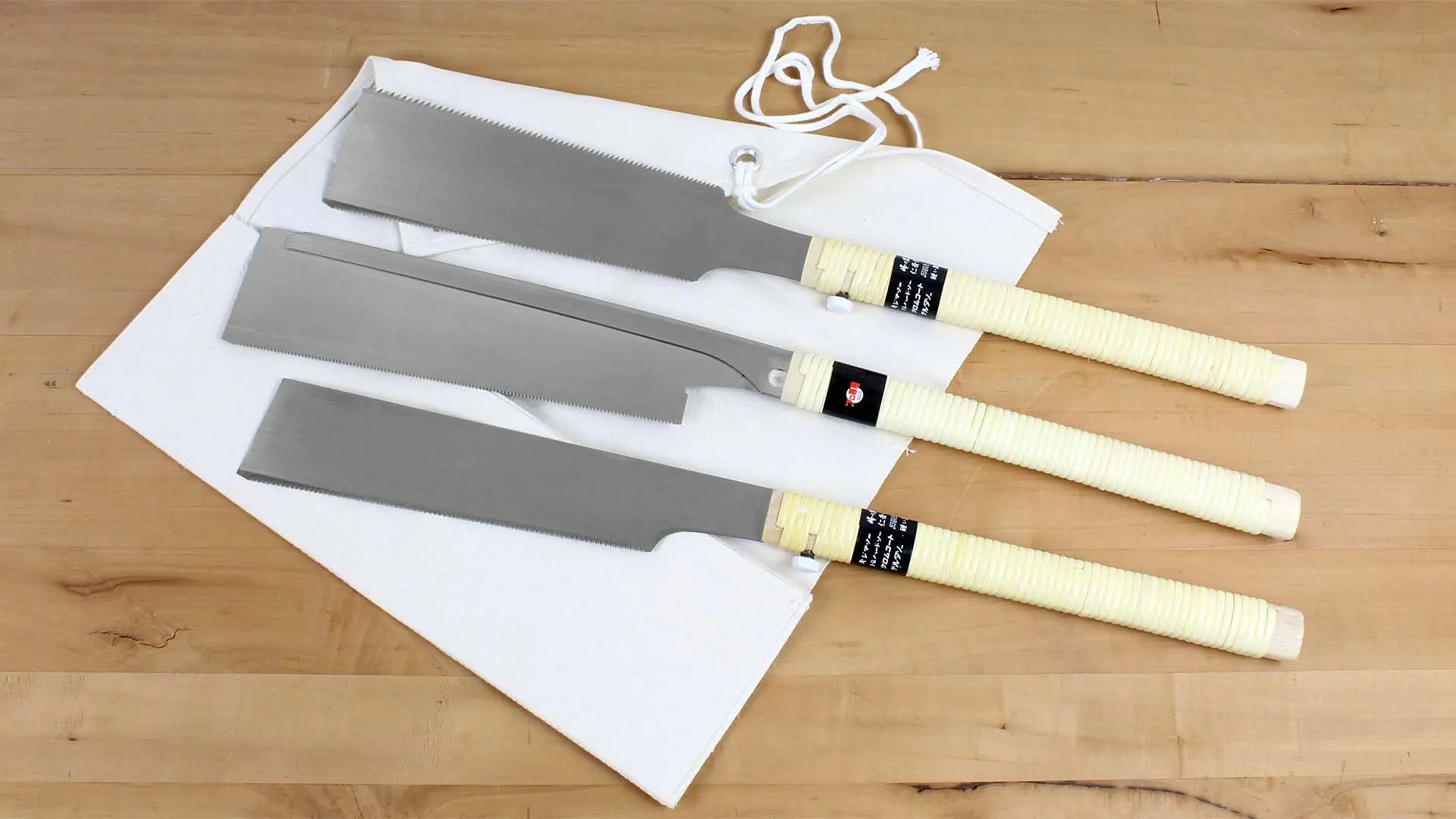 Sägenset, bestehend aus 3 Japanischen Sägen Sägenset, bestehend aus 3 Japanischen Sägen