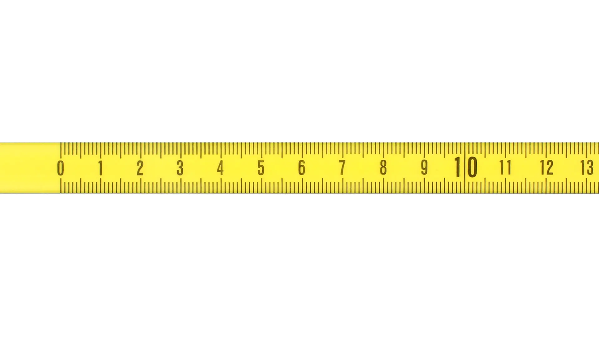 Stahlmaßband, selbstklebend, Ablesung von links nach rechts (Standard), mm-Teilung
