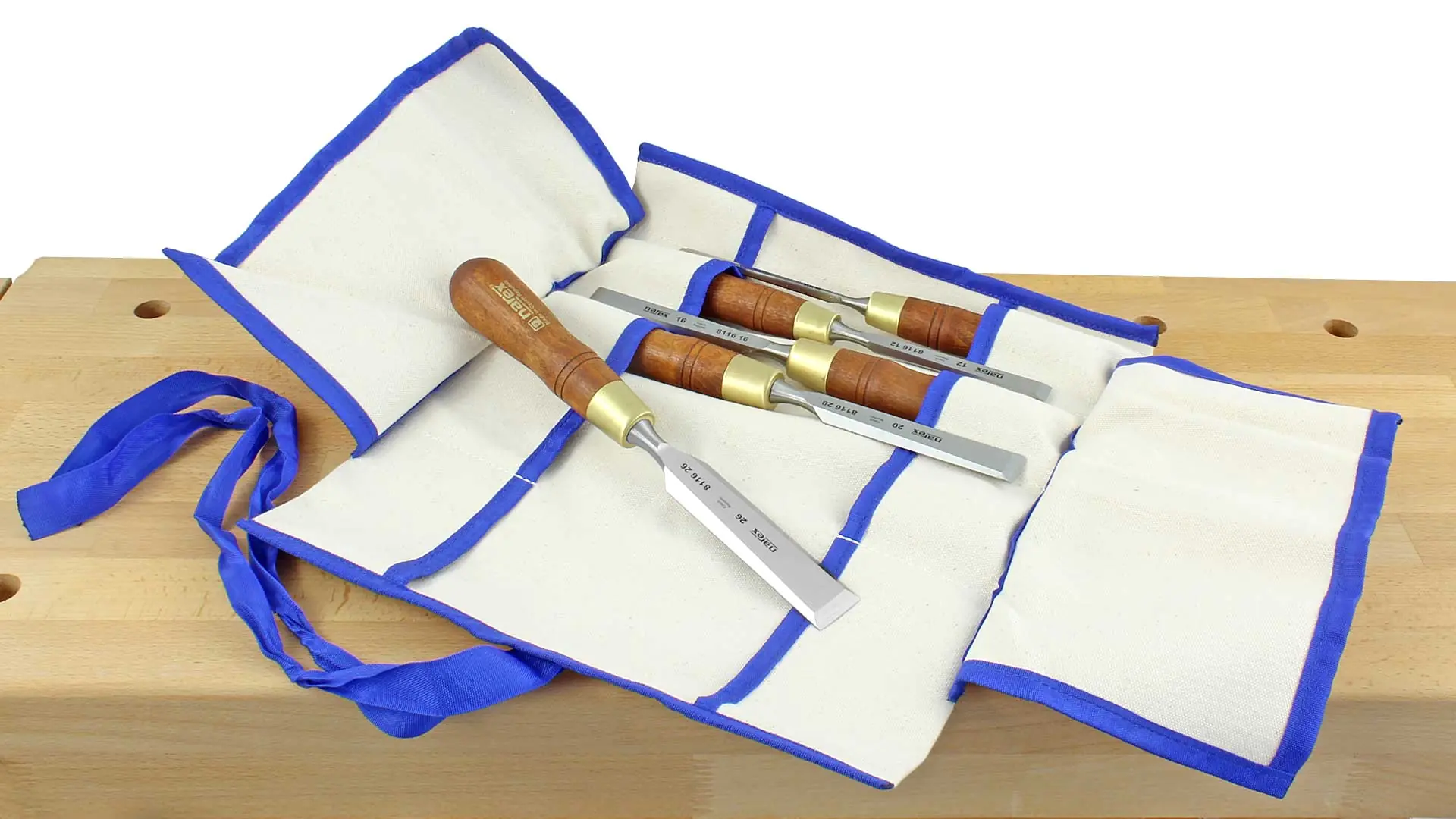 Stemmeisenset WOOD LINE PLUS 5-teilig in Segeltuchtasche