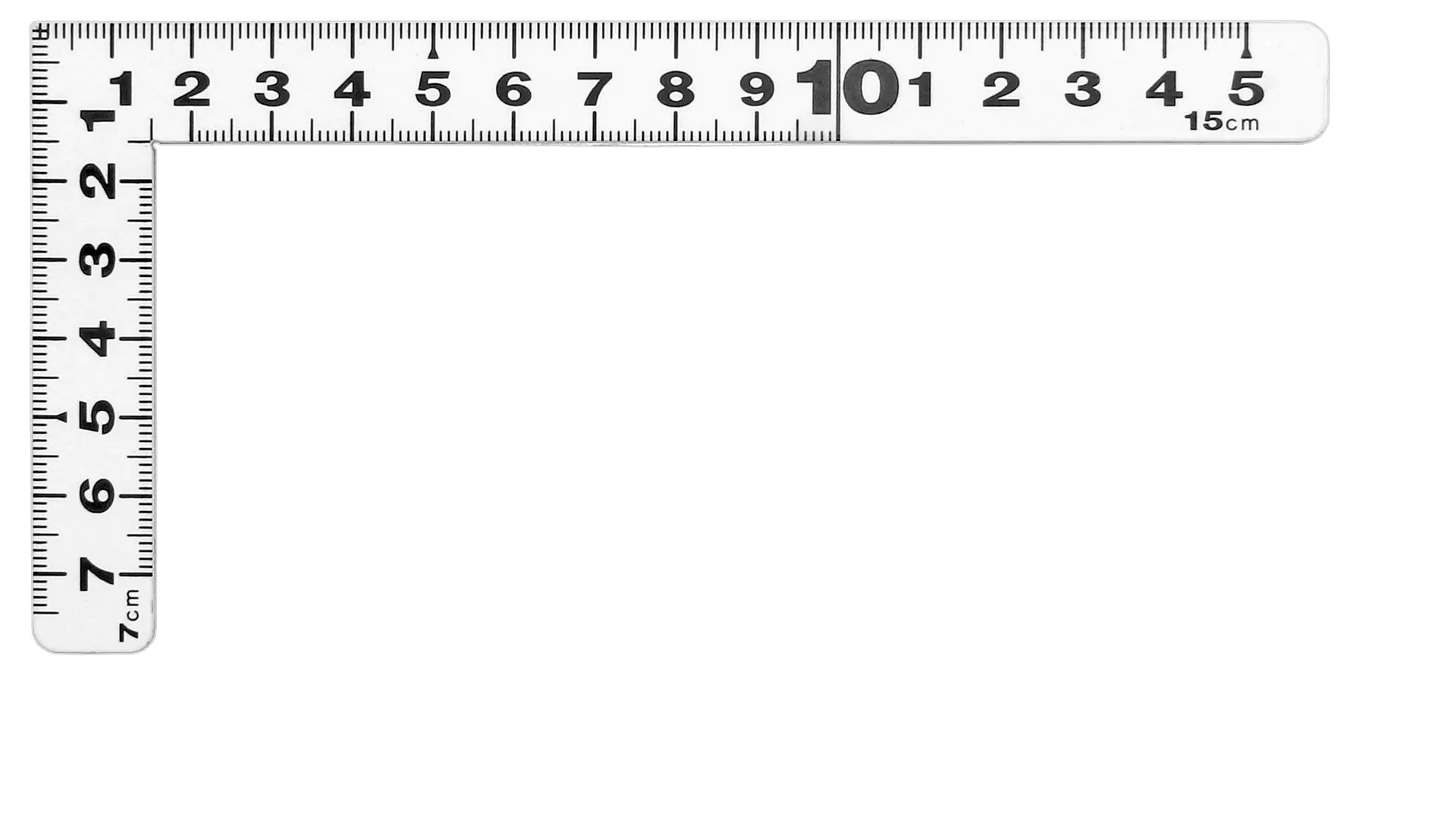 Japanischer Mini-Zimmermannswinkel weiss starr 15 cm SHINWA