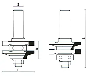 Konterprofilfräser Form 1