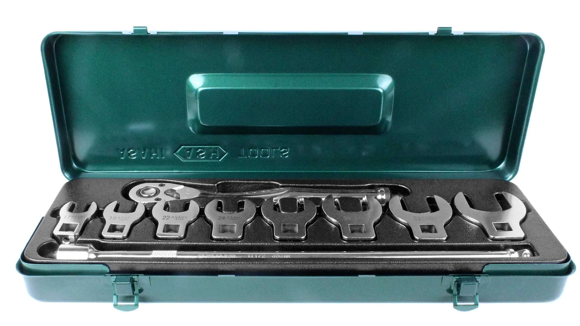 10er Set ASAHI Krähenfuss-Schraubenschlüssel mit 1/2-Zoll Antrieb