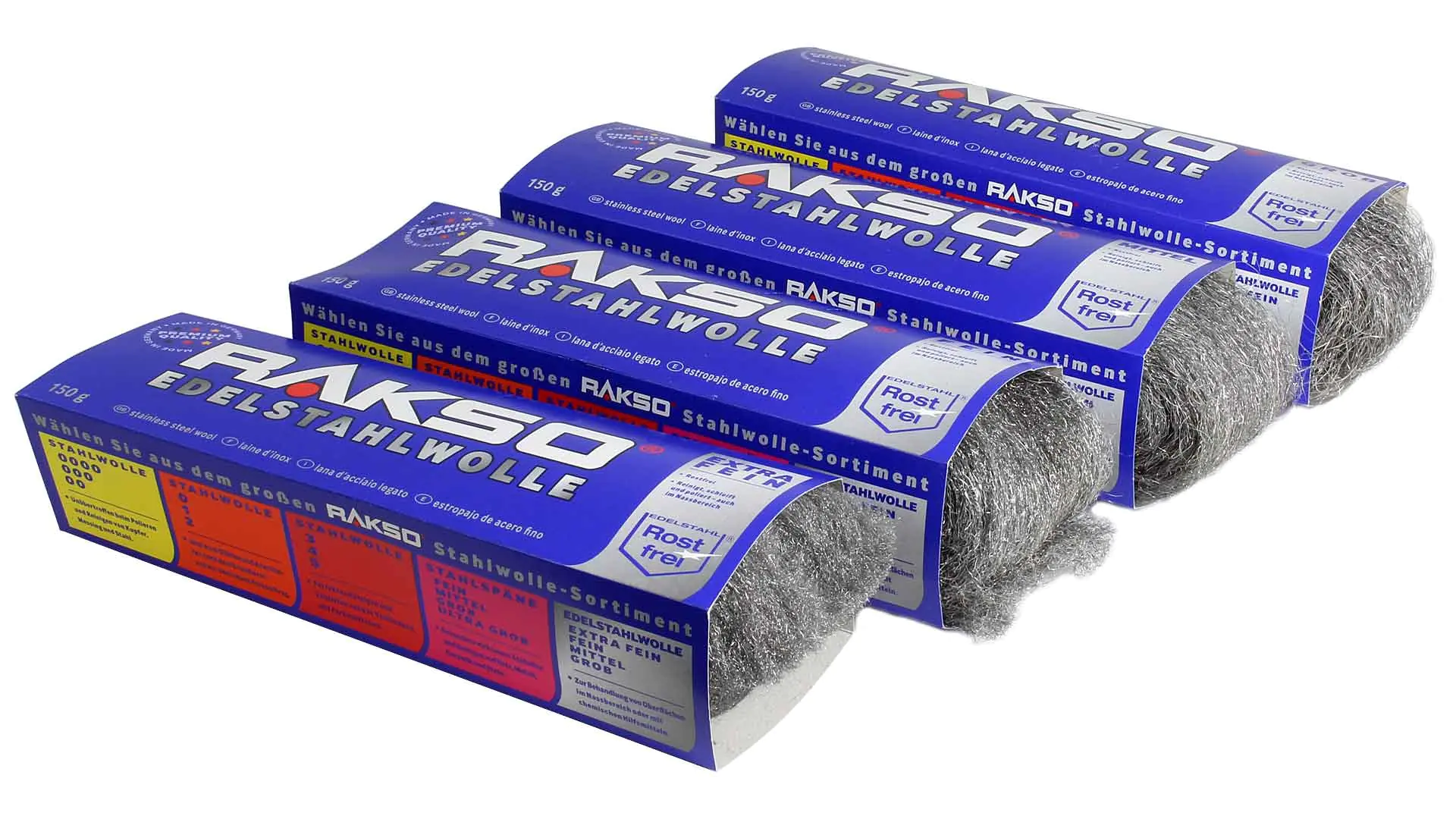 Rostfreie Edelstahlwolle 150g RAKSO