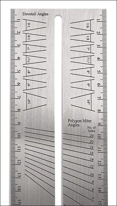 Winkeleinstelllehre mit metrischem Massstab VERITAS Winkeleinstelllehre mit metrischem Massstab VERITAS