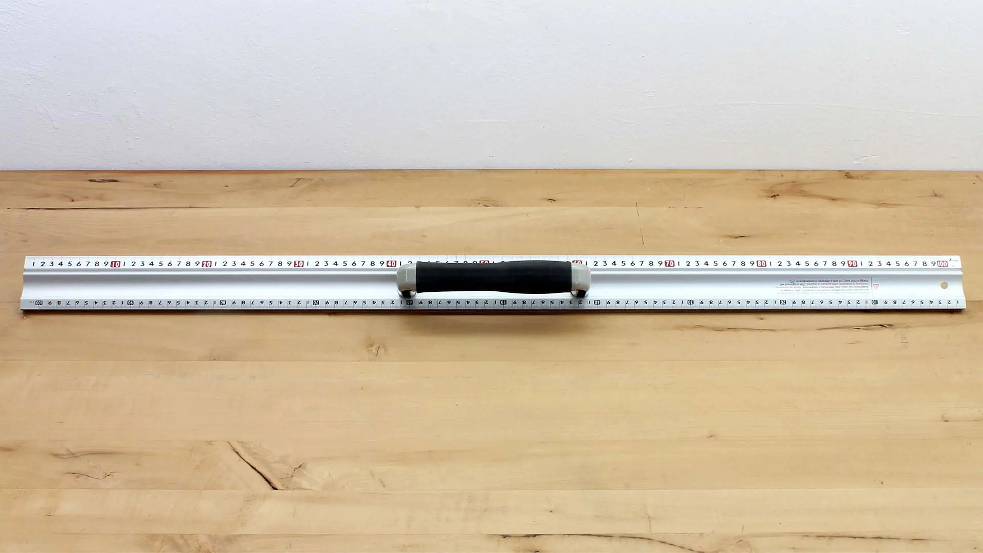 SHINWA Aluminium Schneidlineal mit Stahlkante und Handgriff