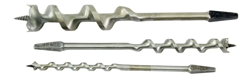 Schlangenbohrer Form "IRWIN" mit konischem Vierkantschaft