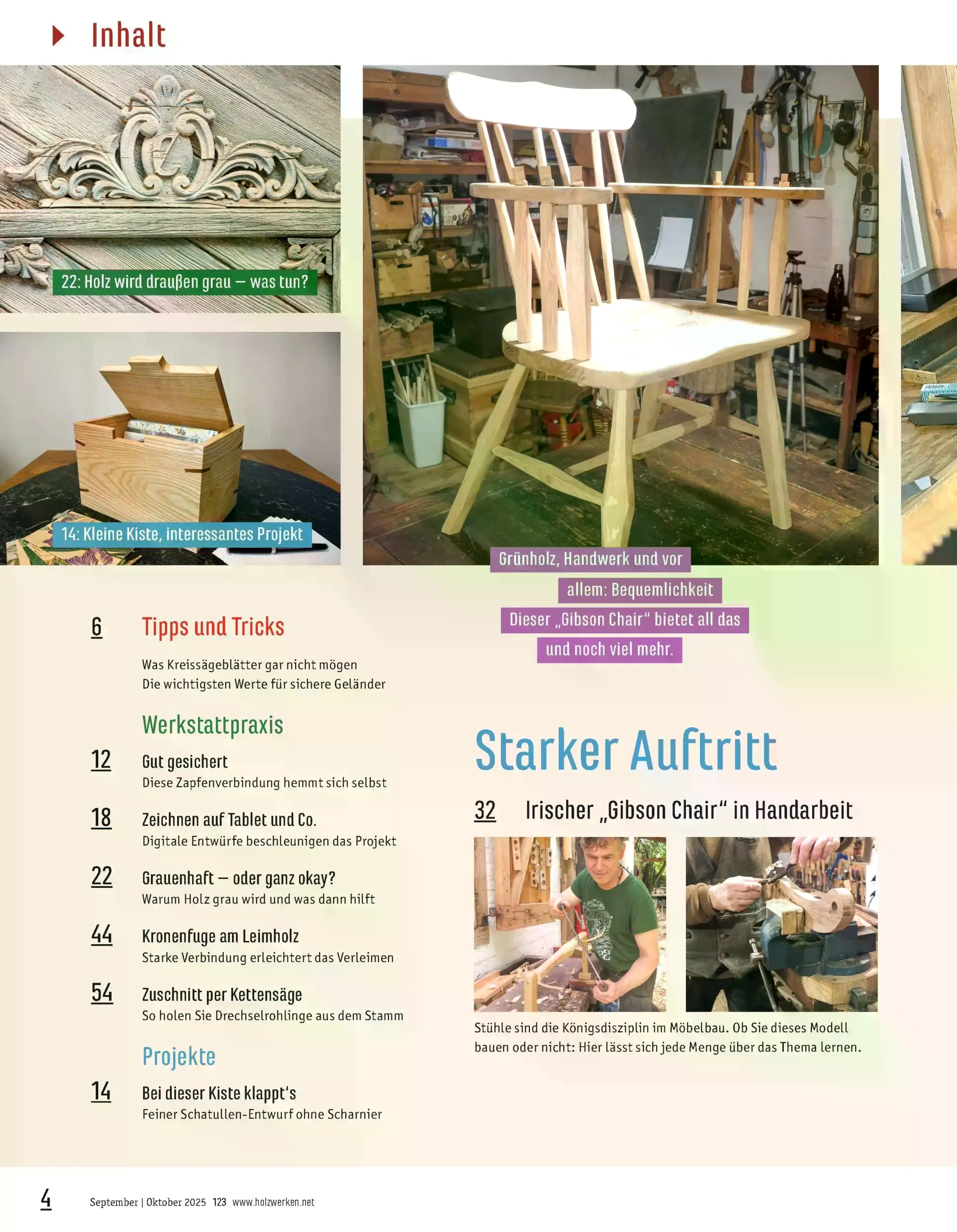 Holzwerken Ausgabe 123 September/Oktober 2025 Holzwerken Ausgabe 123 September/Oktober 2025
