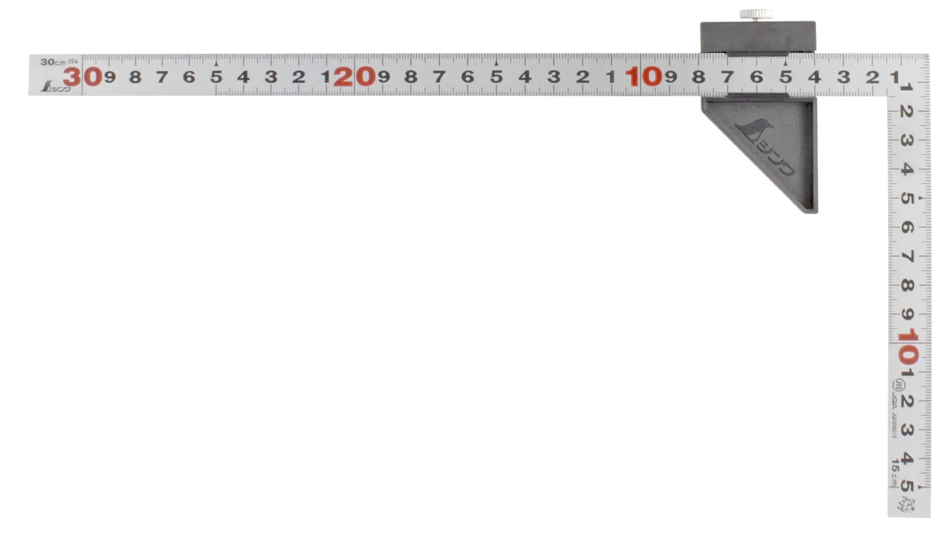 Japanischer Midi Zimmermannswinkel 30 x 15 cm mit Stopper Japanischer Midi Zimmermannswinkel 30 x 15 cm mit Stopper