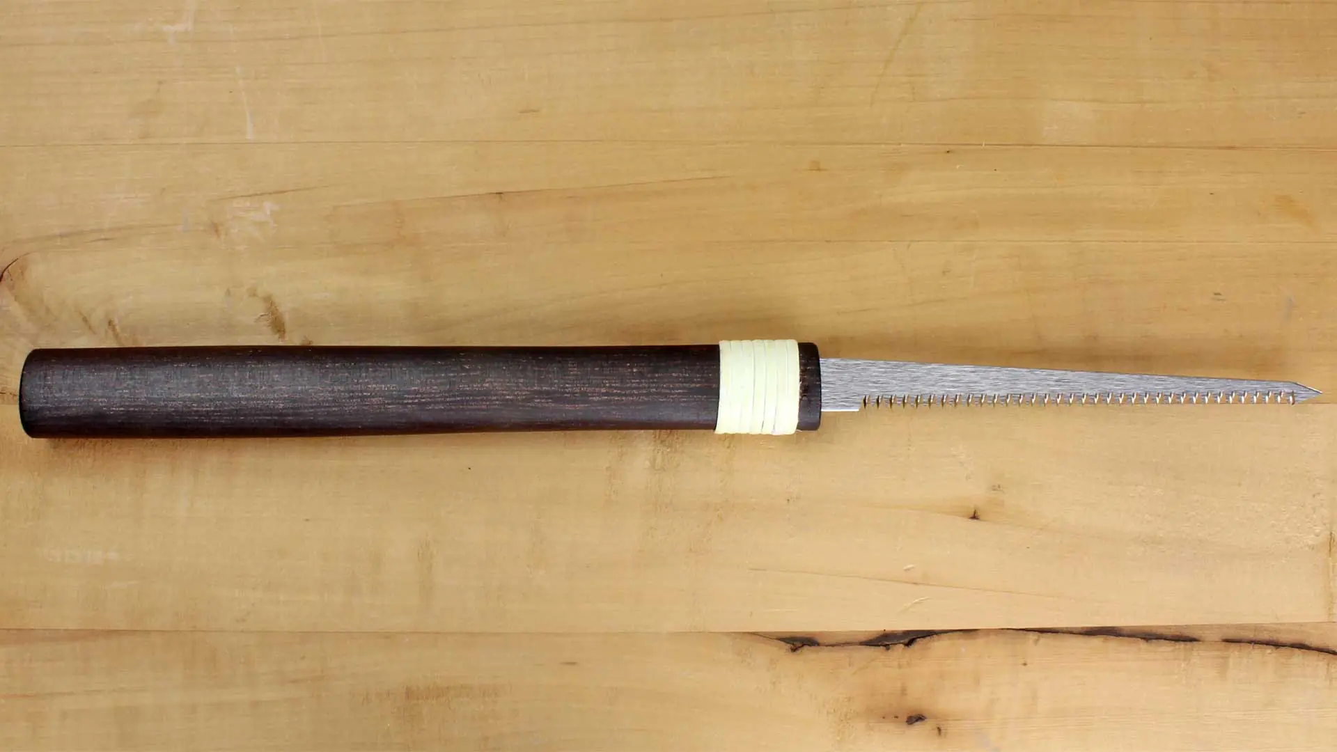 Kleine traditionelle Japanische Mawashibiki mit Holzgriff