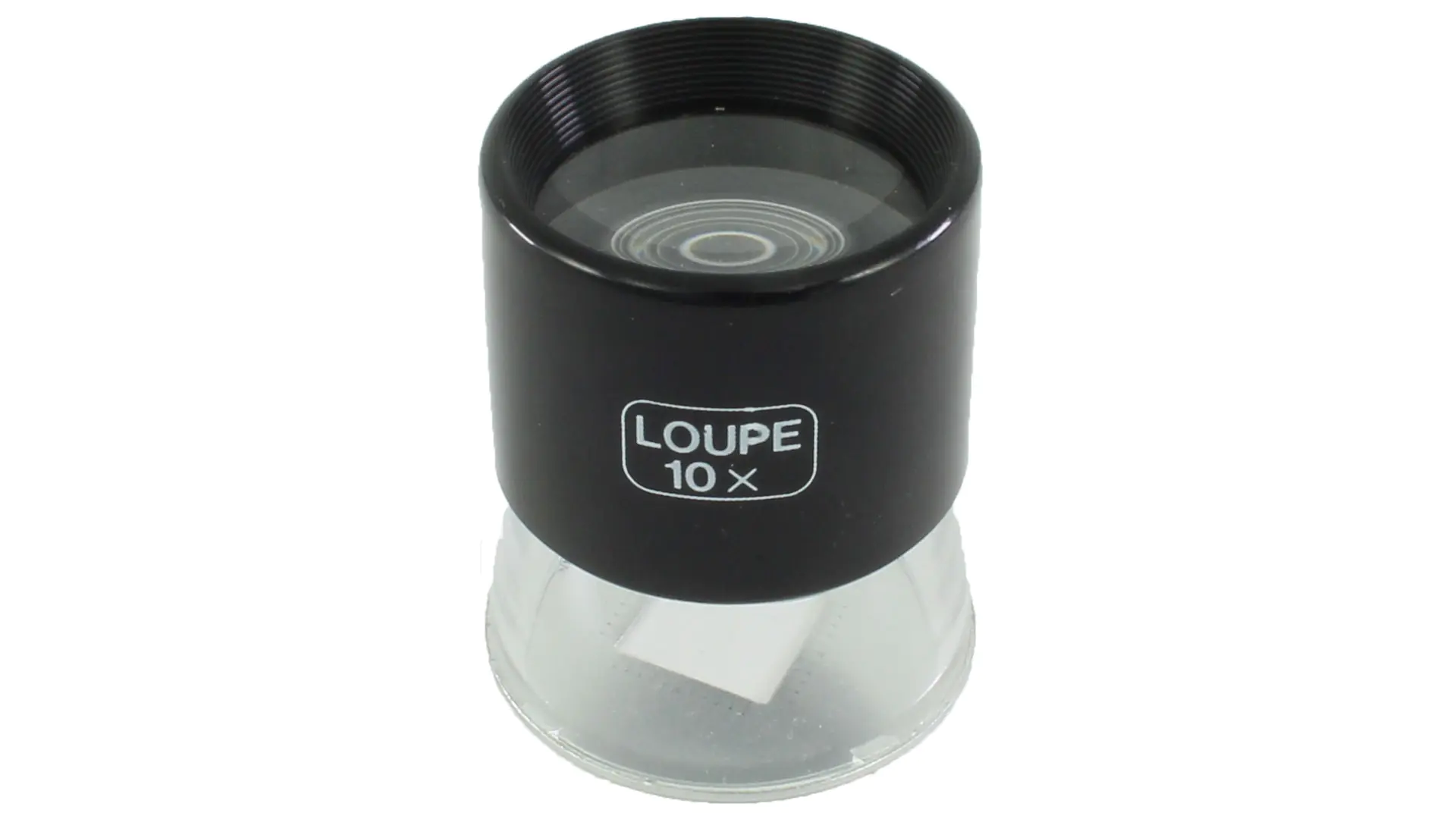 Lupe mit 10-facher Vergrößerung und Messskala Lupe mit 10-facher Vergrößerung und Messskala