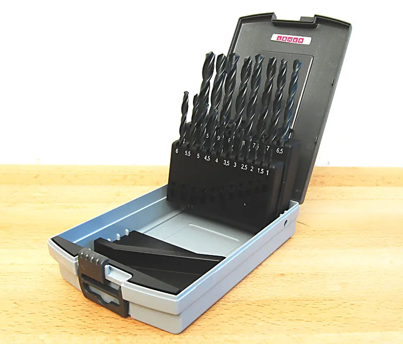 HSS Spiralbohrer-Satz 1,0 - 10,0 mm steigend um 0,5 mm (19 Stück)