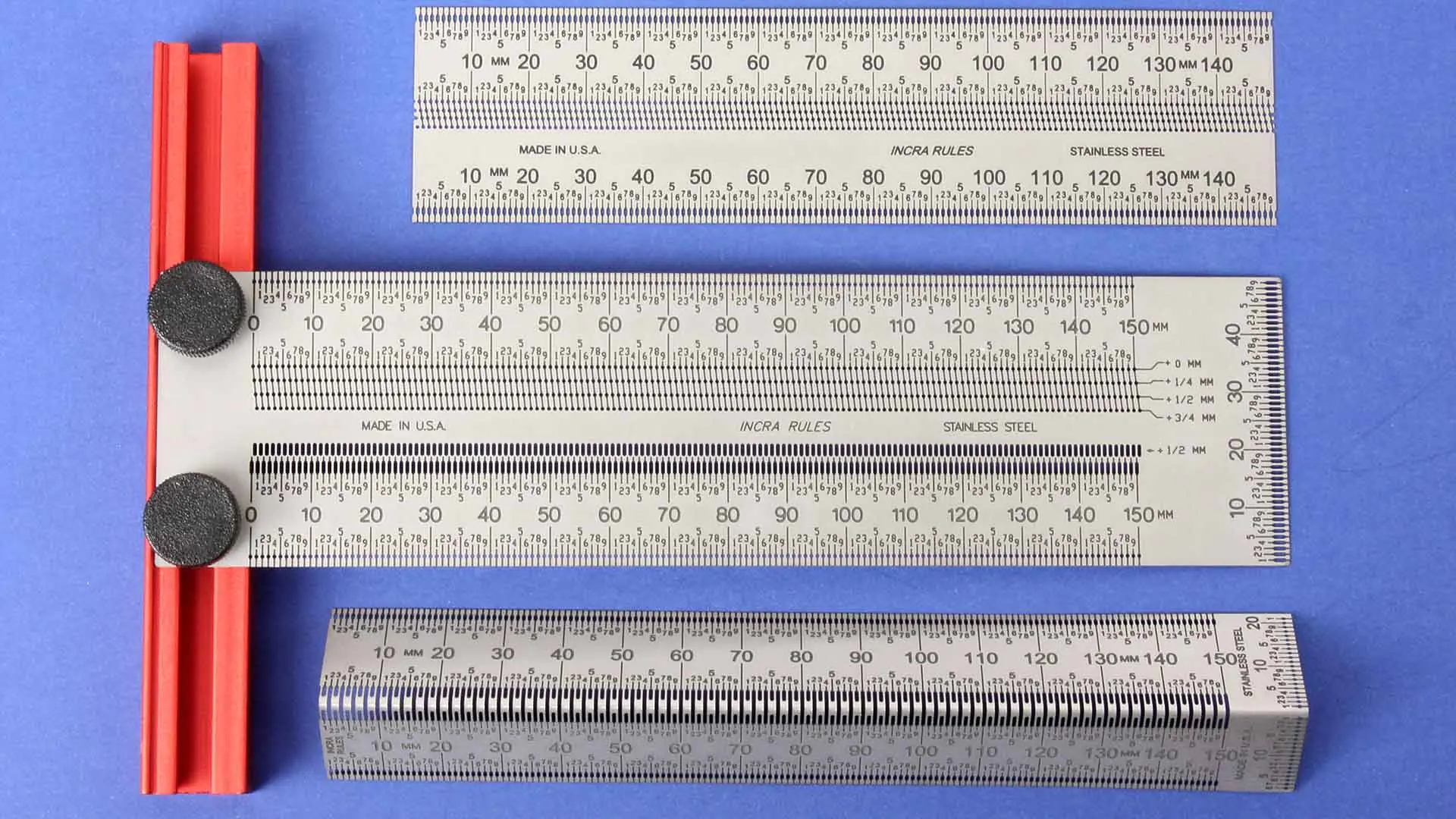 3er Set INCRA Anreiss-Lineale 150 mm 3er Set INCRA Anreiss-Lineale 150 mm