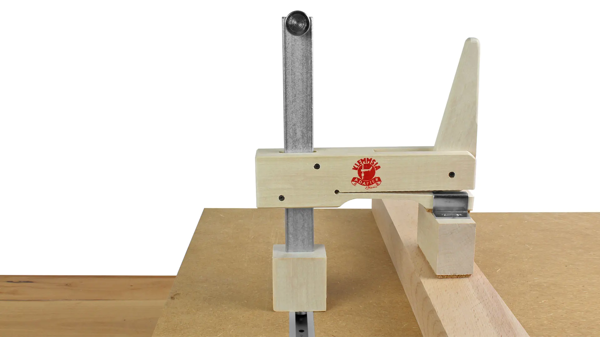 Klemmsia Werkbank Adapter Spannweite 250 mm fuer Lochdurchmesser 19 mm Klemmsia Werkbank Adapter Spannweite 250 mm fuer Lochdurchmesser 19 mm