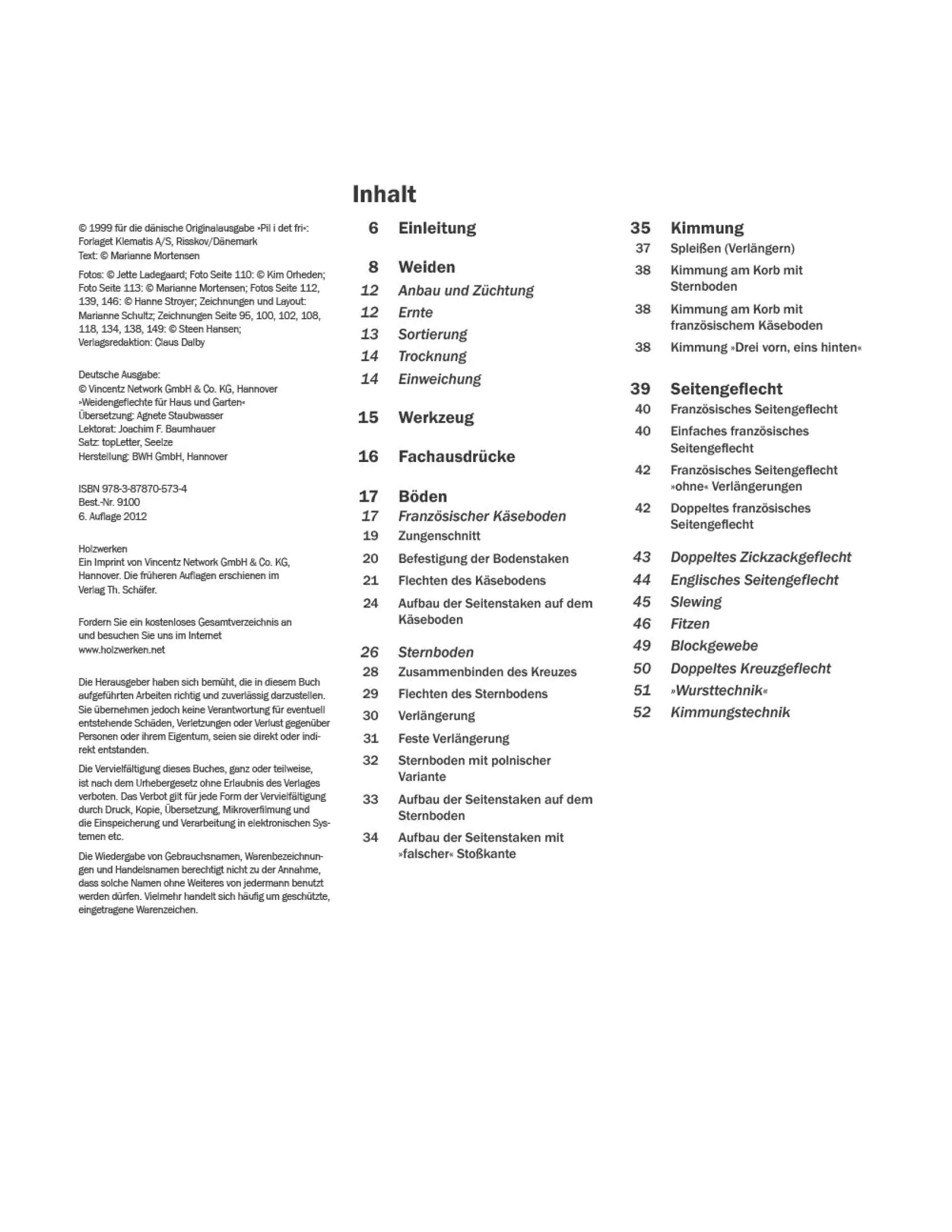 Weidengeflechte für Haus und Garten