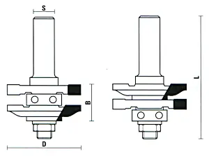 Konterprofilfräser Form 3