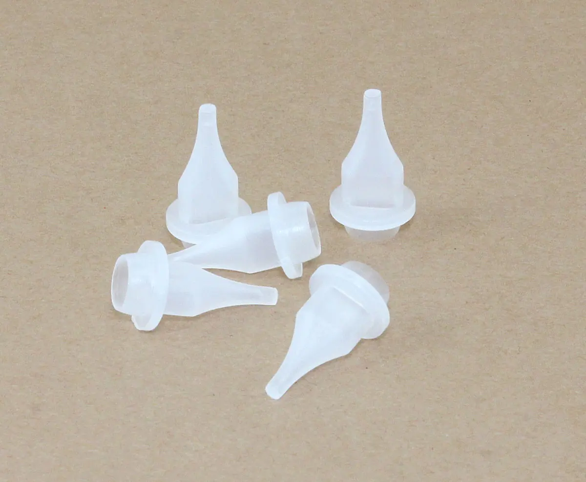 5er Set feine Ersatzspitzen für BabeBot 4oz Leimspender