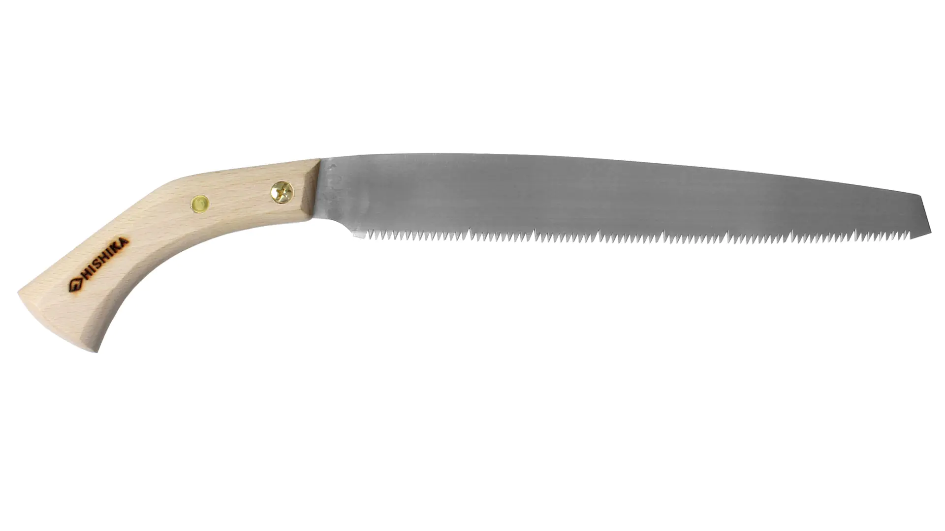 Traditionelle japanische Astsäge mit Holzköcher